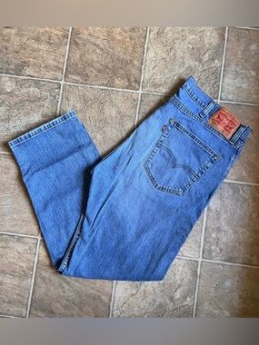 Levi's Men’s Blue Classic Straight Jeans 505